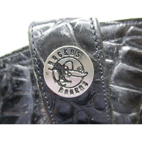 Rogers boots Western Cowboy Black Exotic print boot - size 10 - Picture 8 of 13